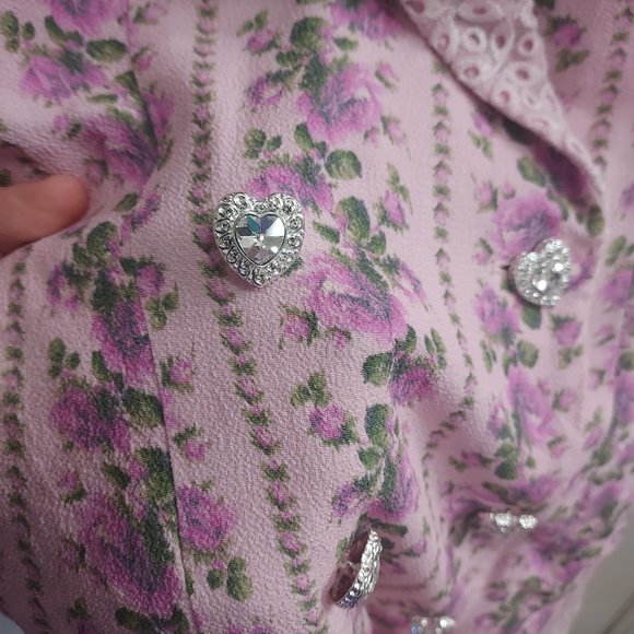 LoveShackFancy Pink Floral Mini Dress - Picture 5 of 13